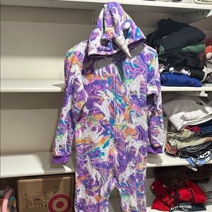 Place Colorful Swirl Unicorn Kids onesie